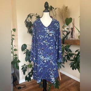 NWT - Loft - Purple Floral Dress